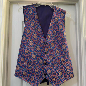 Purple and Blue Suit Vest